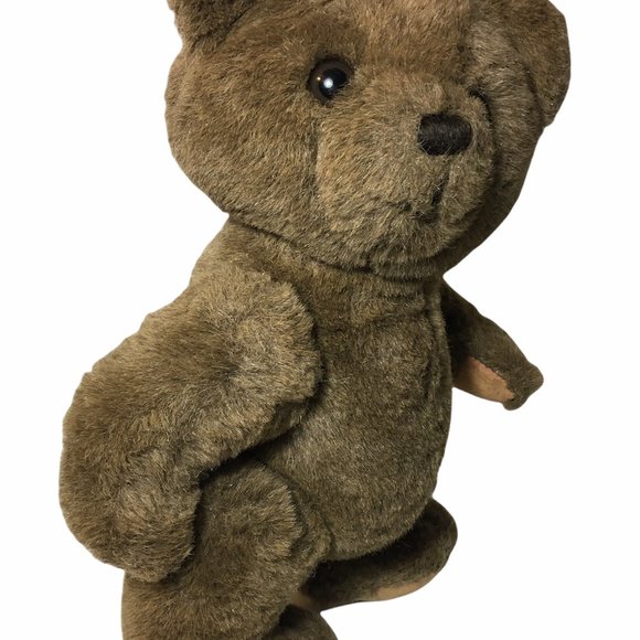Russ Buckingham Teddy Bear Plush Brown Jointed 14" - Picture 8 of 12